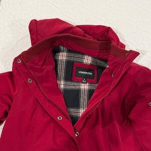 London Fog Women's Cherry Red Ski Jacket